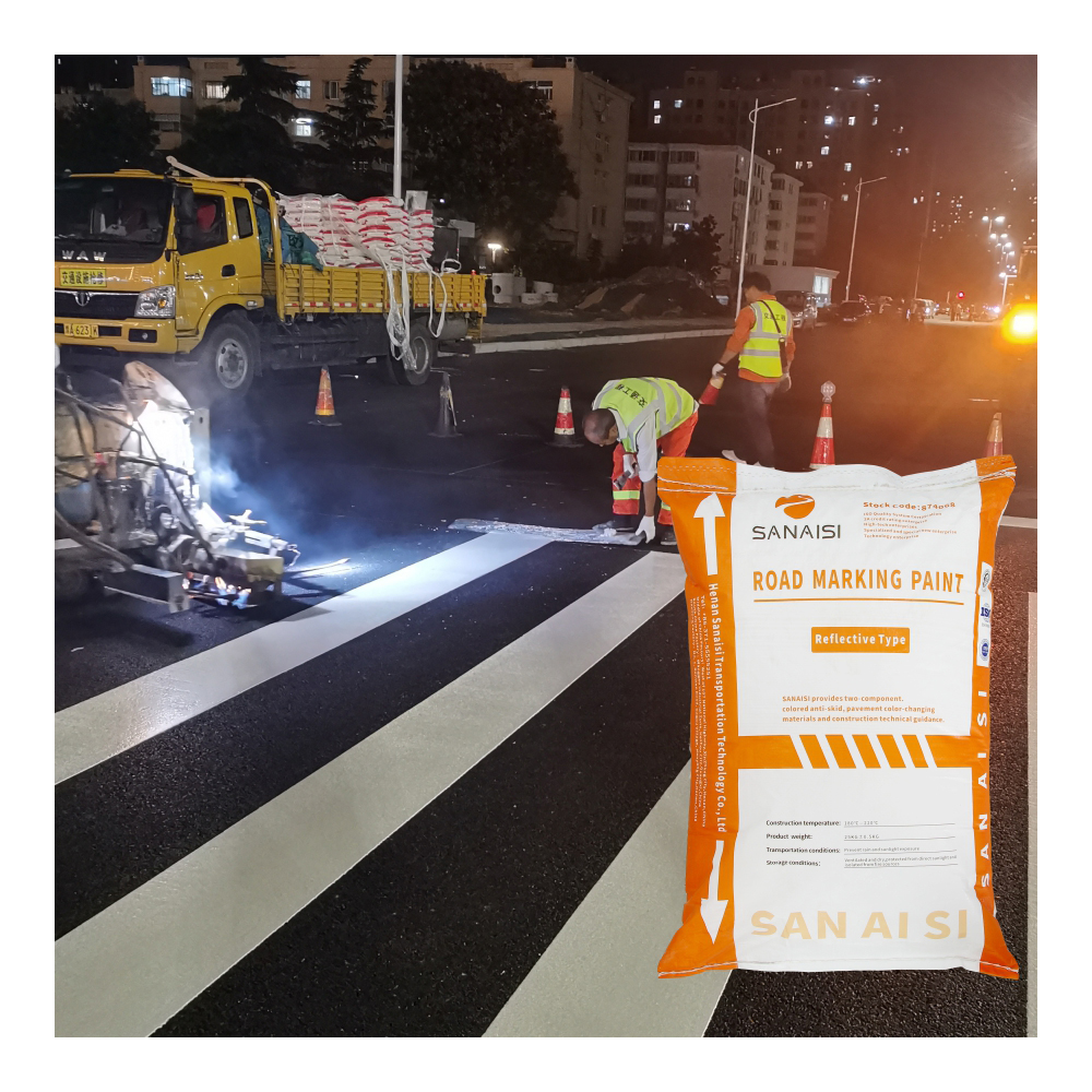 Premixed Glass Beads Road Line Paint